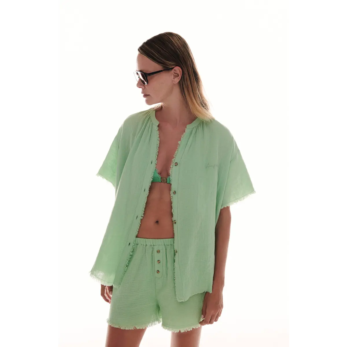 Shirt Mila Green - Mila Green قميص