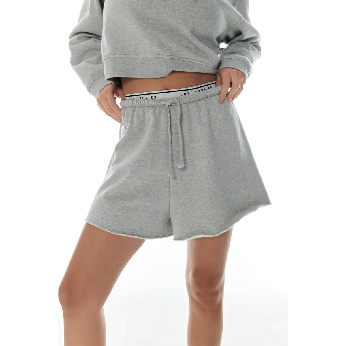 Becky Grey Shorts | شورت القطن