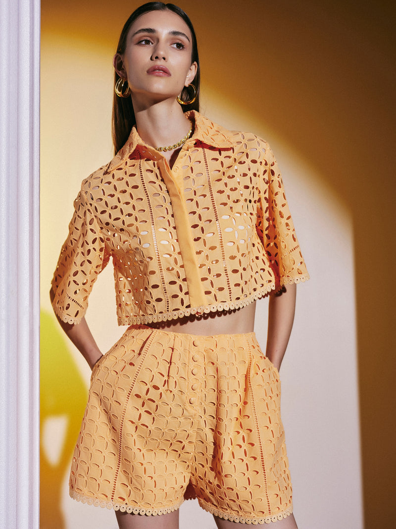 Short Luxury Lace Orange - Luxury Lace سروال قصير