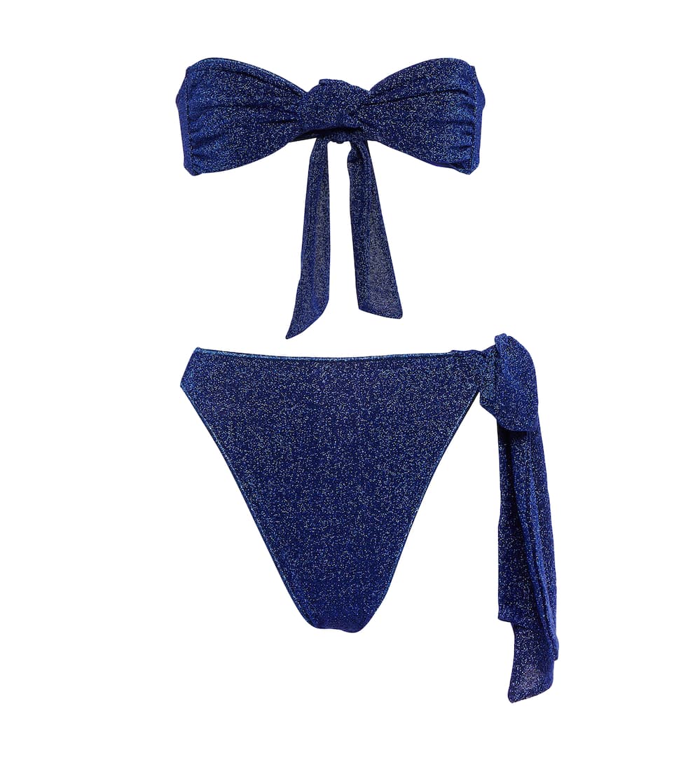 Lumiere Knotted Two Piece Blue -  Lumiere Knotted Blue طقم سباحة
