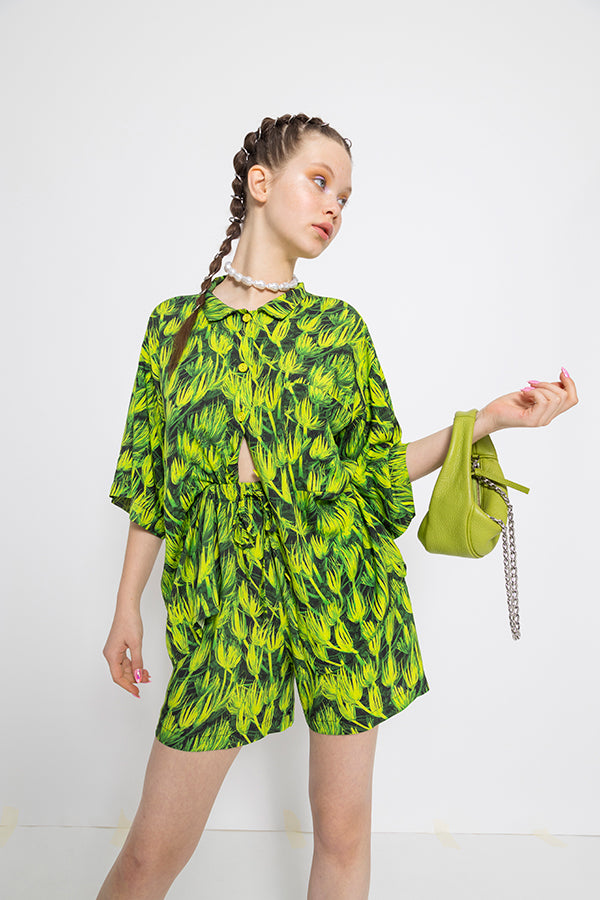 Palms Shorts Green - Palms Shorts Green سروال قصير