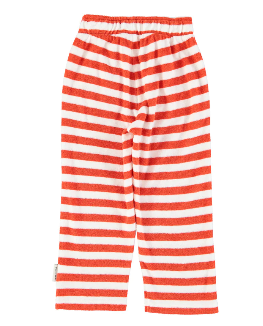 Kids Trousers Red & Ecru Stripes | سروال