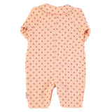 Baby Jumpsuit w/collar light pink w/little flowers - Baby بلوزة ضيقة