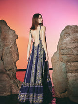 Dress Hoursy Braids Long Navy Blue | فستان نسائي - Maison Clad