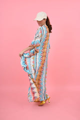 Frida Dress Azure | فستان نسائي - Maison Clad