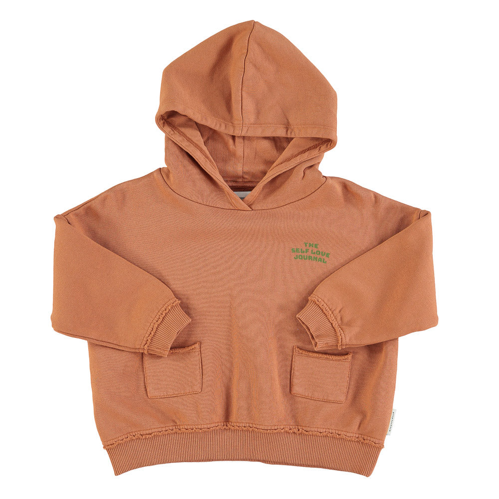 Hoodie Camel w/ "how are you?" print - Girls سترة رياضية