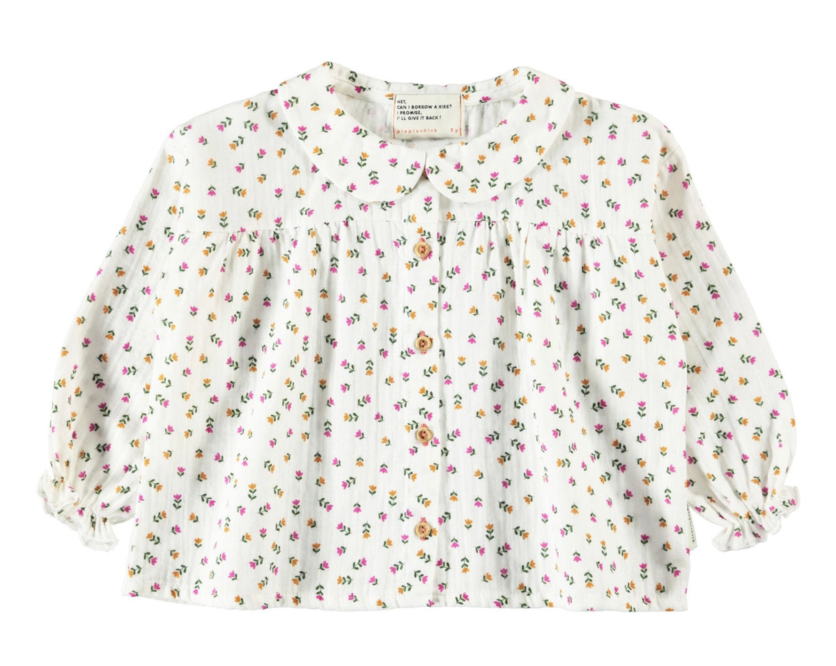 Blouse Peter Pan Collar - Peter Pan Collar  بلوزة