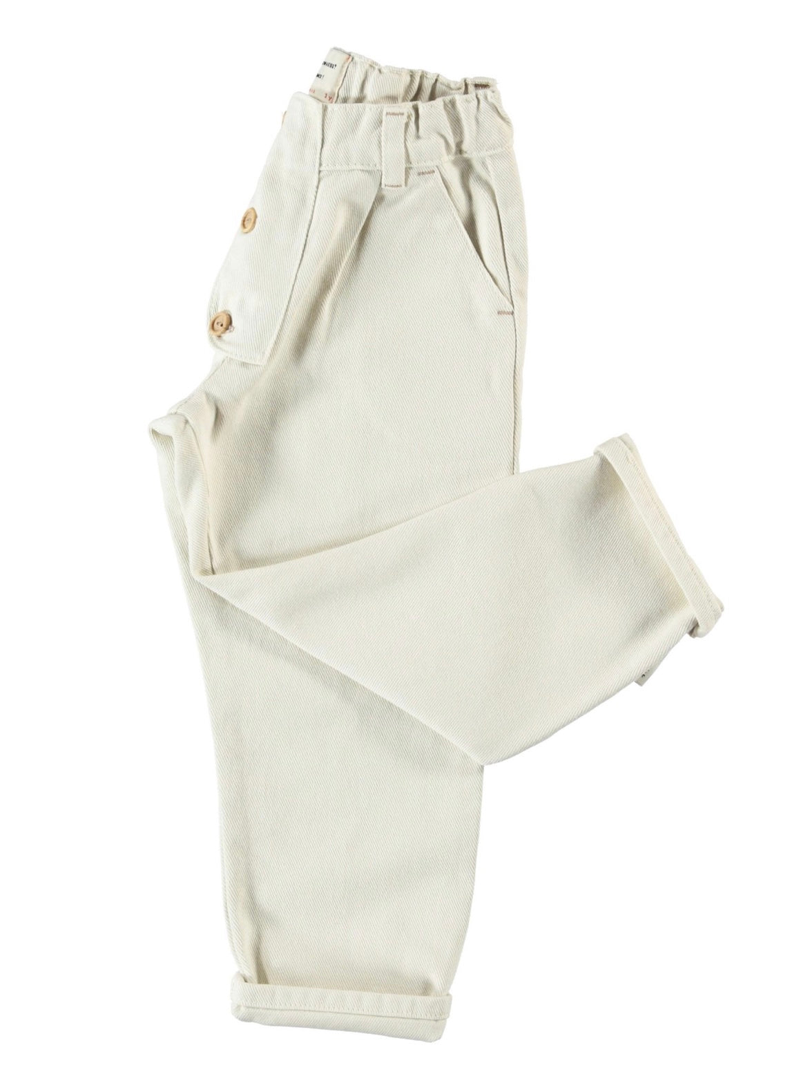Trouser Unisex Buttons Ecru - Buttons سروال