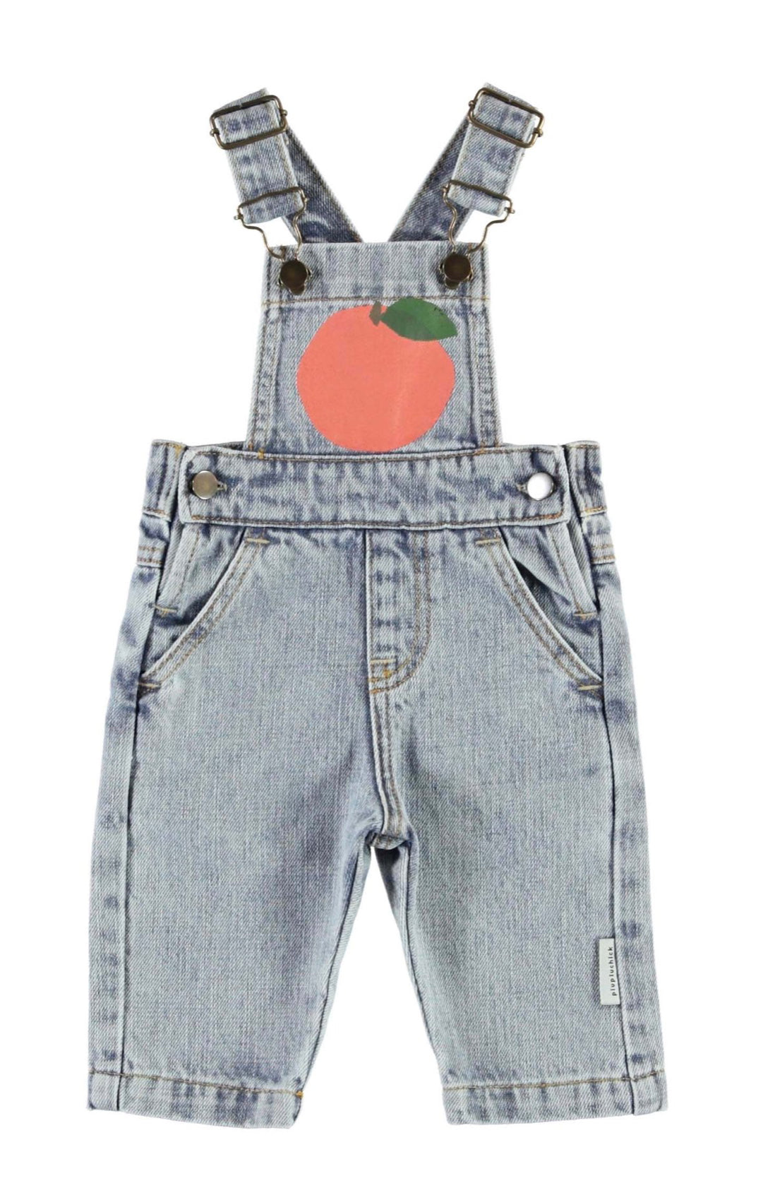 Baby Dungarees Washed Light Blue Denim