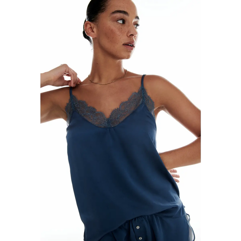 Lynn Dark Blue Top - Lynn Dark Blue بلوزة