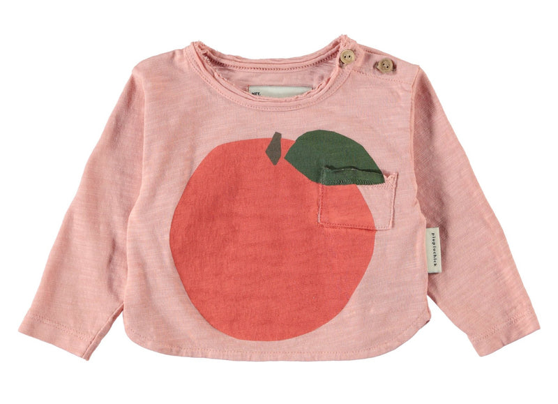Baby T-Shirt Peach Print - Baby بلوزة