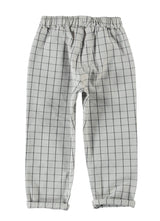 Trouser Unisex Light Grey Checkered - Kids Unisex سروال