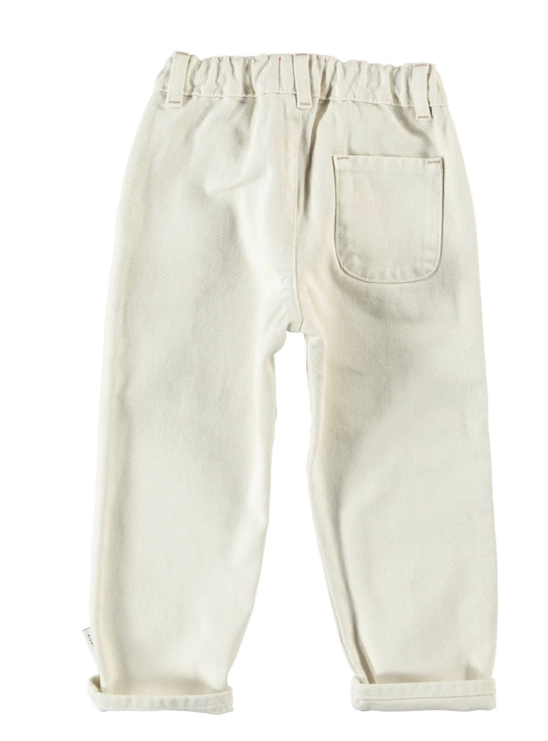 Trouser Unisex Buttons Ecru - Buttons سروال