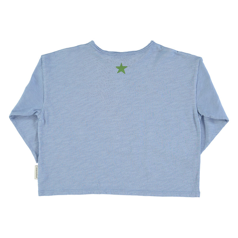 Baby longsleeves blue w/ "how are you?" - Baby بلوزة