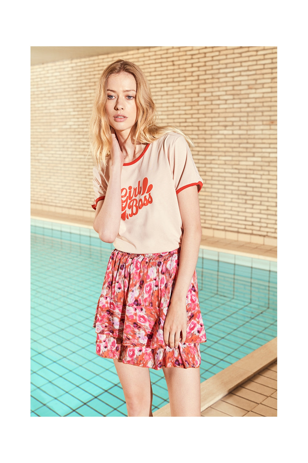 Mini Skirt Luxury Flou - Mini Luxury Flou تنورة