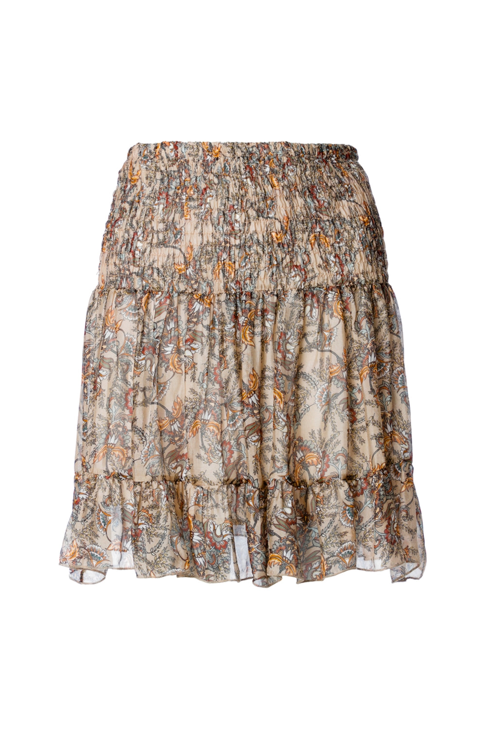 Mini Skirt Print Cachemir Beige - Mini Print Cachemir Beige تنورة