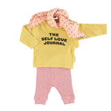 Baby Legging pink w/orange little star - Baby سروال