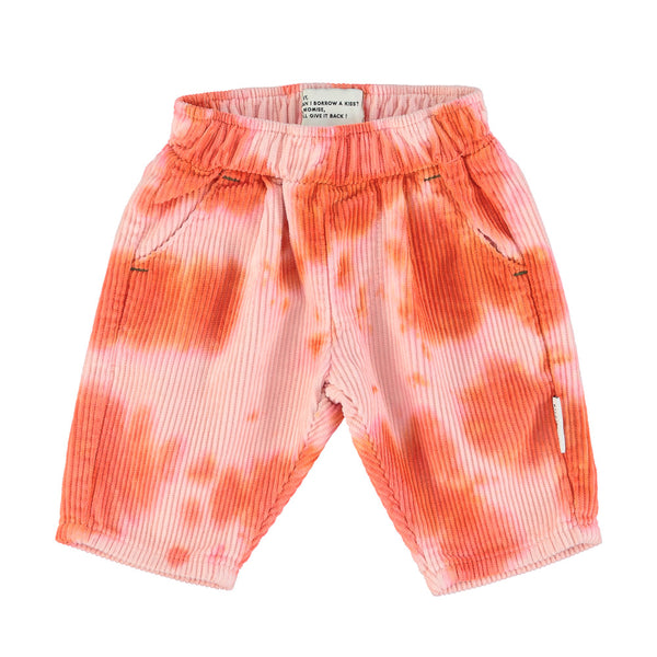 Baby trousers pink & Orange Tie-dye - Baby سروال