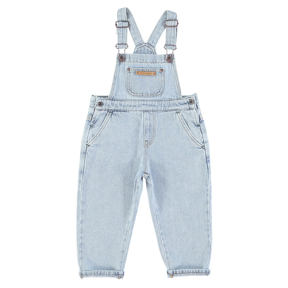 Unisex Dungarees Washed light blue denim - Dungarees جمبسوت