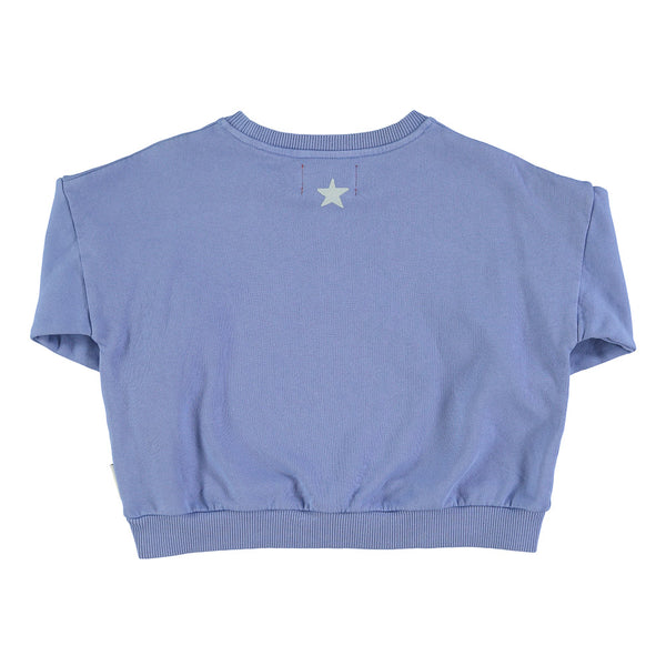 Unisex sweatshirt blue w/ "vida bonita" print - Girls سترة رياضية