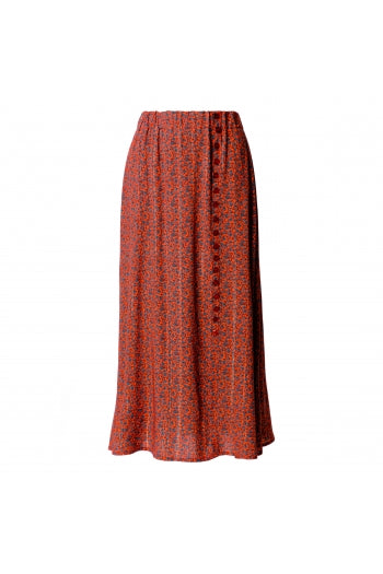 Skirt Mini Flower Red - Mini Flower Red تنورة